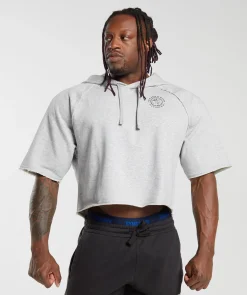 Heren Gymshark Hoodies & Truien*Legacy Short Sleeve Crop Hoodie