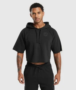 Heren Gymshark Hoodies & Truien*Legacy Short Sleeve Crop Hoodie