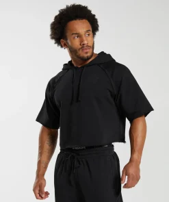Heren Gymshark Hoodies & Truien*Legacy Short Sleeve Crop Hoodie