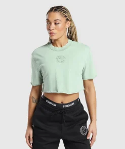 DAMES Gymshark Croptops|T-shirts*Legacy Washed Crop Top