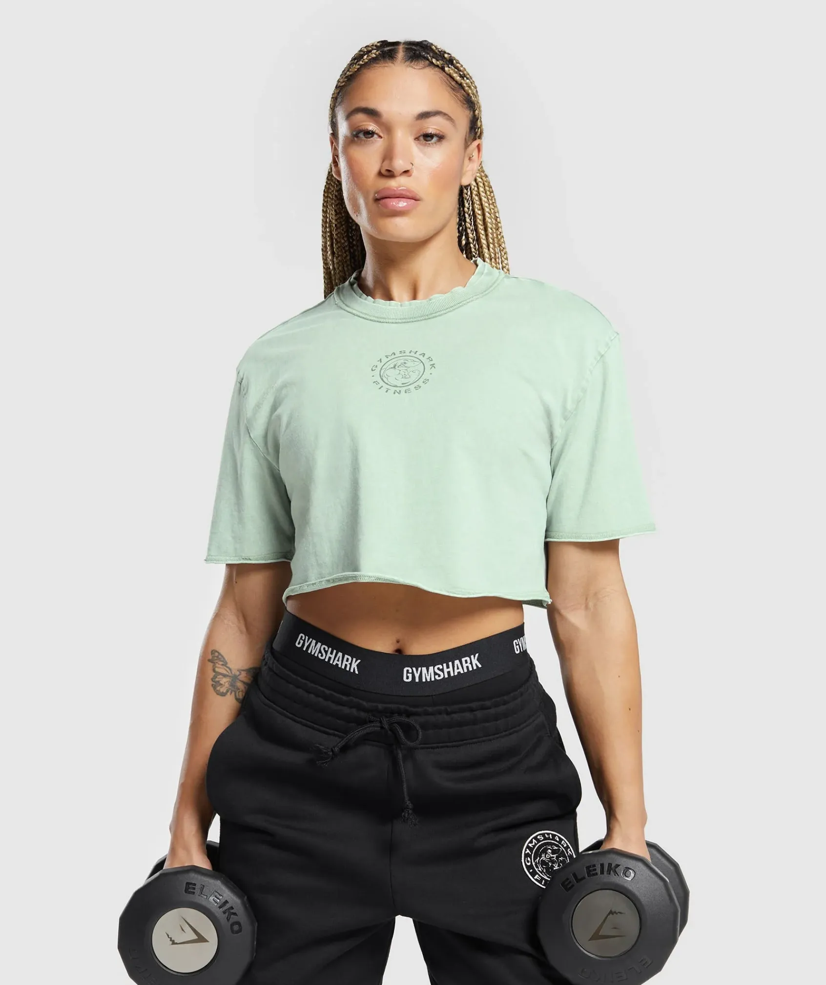 DAMES Gymshark Croptops|T-shirts*Legacy Washed Crop Top