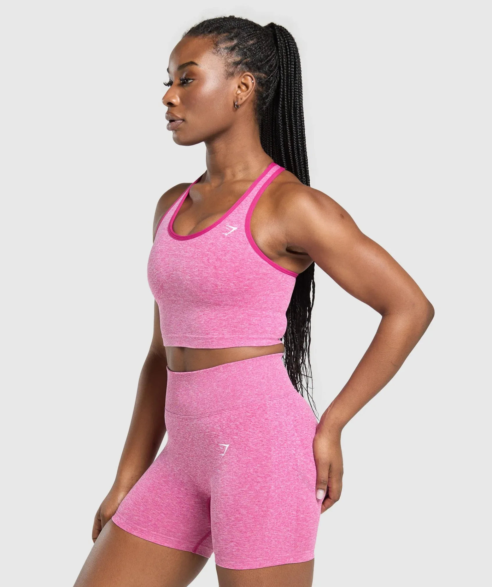 DAMES Gymshark Croptops|Tanktops*Lift Seamless Midi Tank With Shelf
