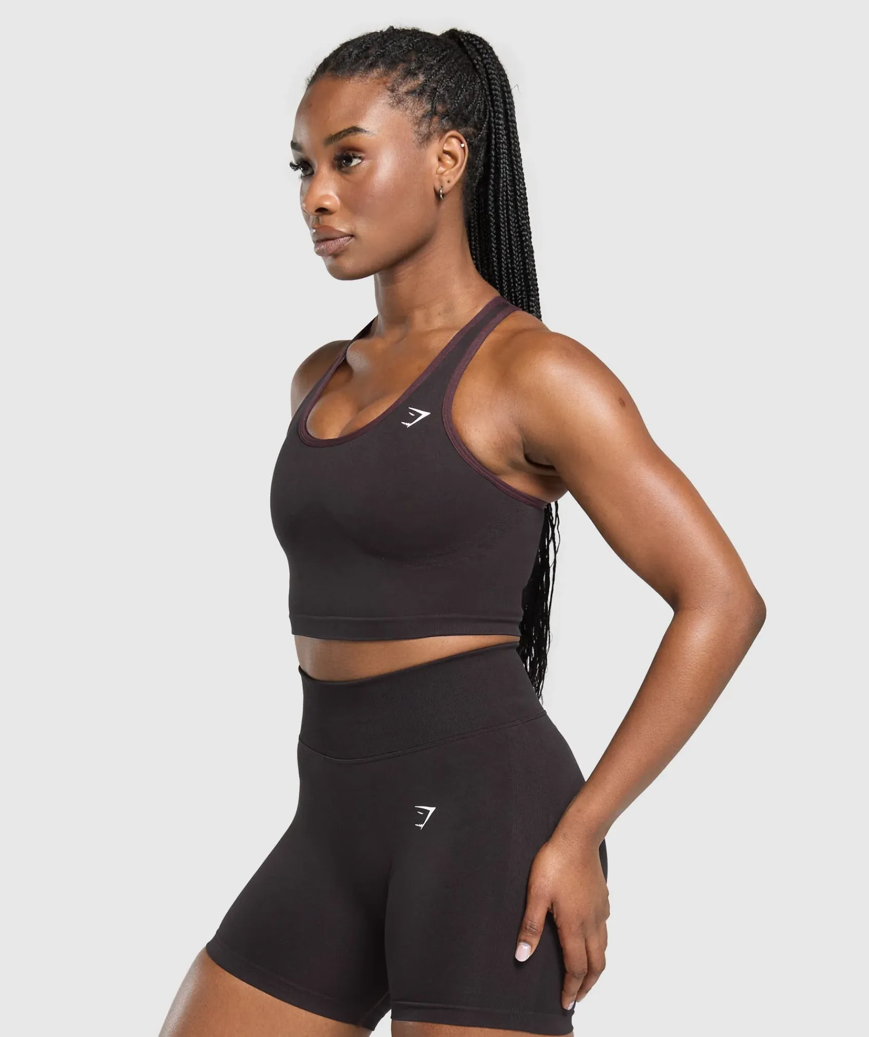 DAMES Gymshark Croptops|Tanktops*Lift Seamless Midi Tank With Shelf