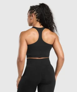 DAMES Gymshark Croptops|Tanktops*Lift Seamless Midi Tank With Shelf