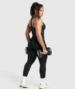 DAMES Gymshark Croptops|Tanktops*Lift Seamless Midi Tank With Shelf