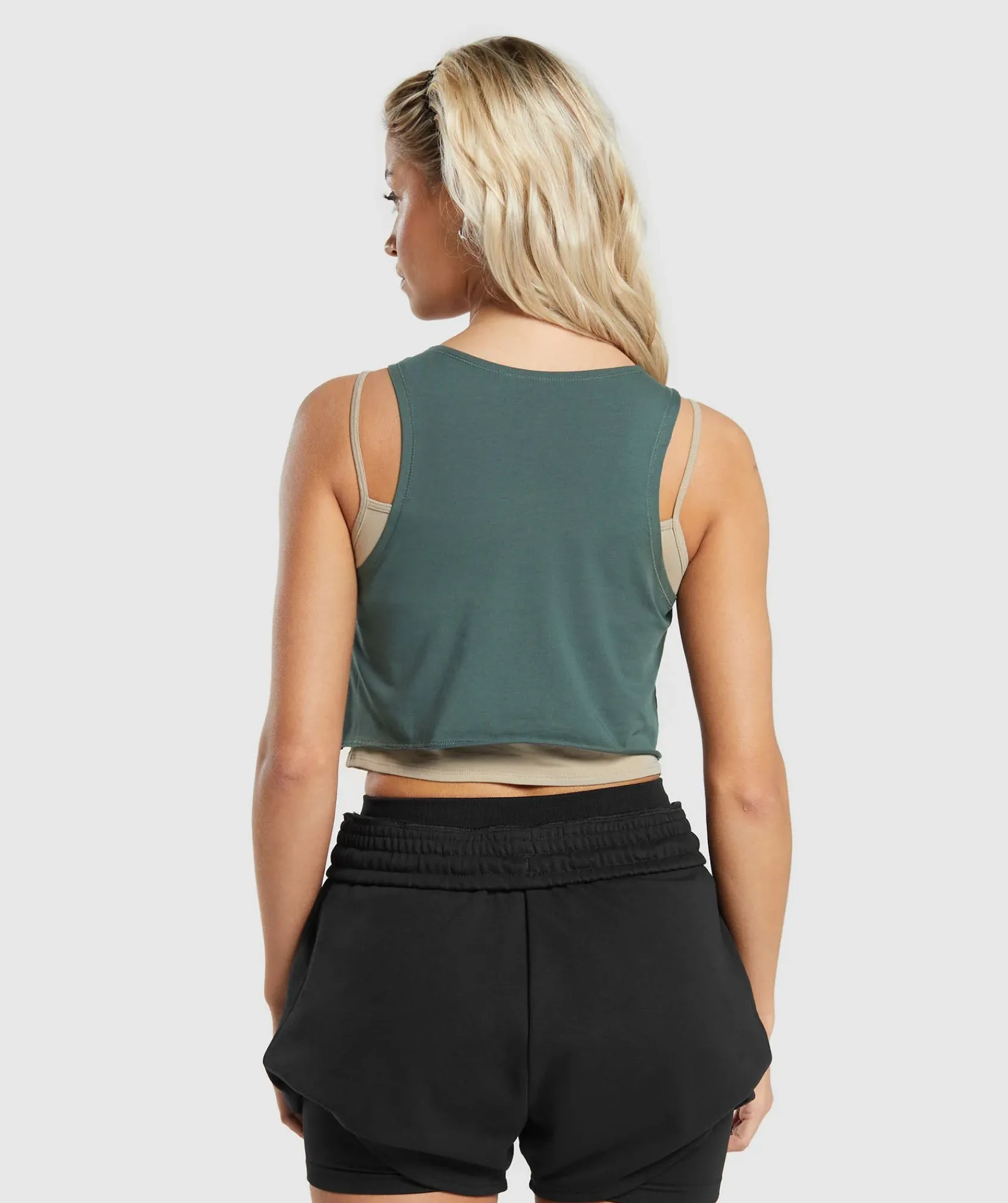 DAMES Gymshark Croptops|Tanktops*Lifting 2 In 1 Crop Tank