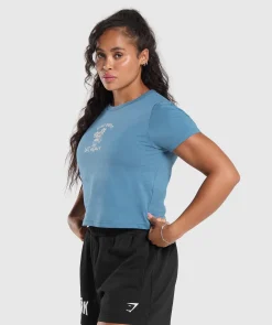 DAMES Gymshark Croptops|T-shirts*Lifting Club Graphic Baby Tee