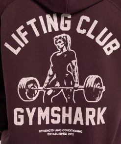DAMES Gymshark Hoodies & Truien*Lifting Club Graphic Brushed Hoodie