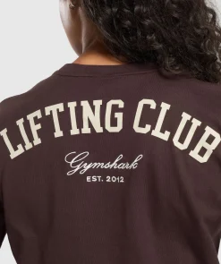 DAMES Gymshark Bedekkende Sportkleding|T-shirts*Lifting Club Oversized T-Shirt