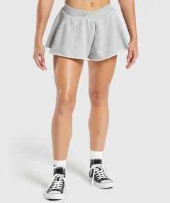 DAMES Gymshark Shorts*Lifting Crossover Cotton Shorts