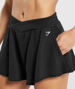DAMES Gymshark Shorts*Lifting Crossover Cotton Shorts