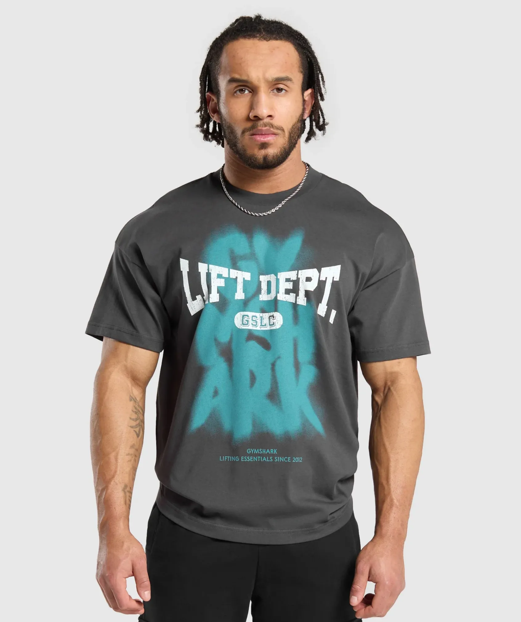 Heren Gymshark T-shirts*Lifting Dept Graffiti T-Shirt