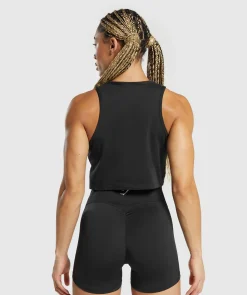 DAMES Gymshark Croptops|Tanktops*Lifting Essential Cotton Crop Tank