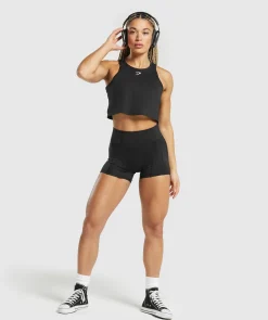 DAMES Gymshark Croptops|Tanktops*Lifting Essential Cotton Crop Tank