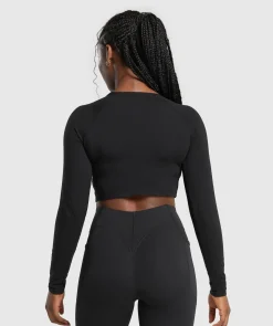 DAMES Gymshark Croptops|T-shirts*Lifting Essential Long Sleeve Crop Top