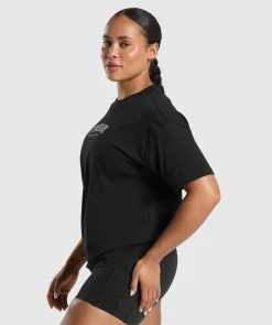 DAMES Gymshark T-shirts*Lifting Essentials Graphic Oversized T-Shirt