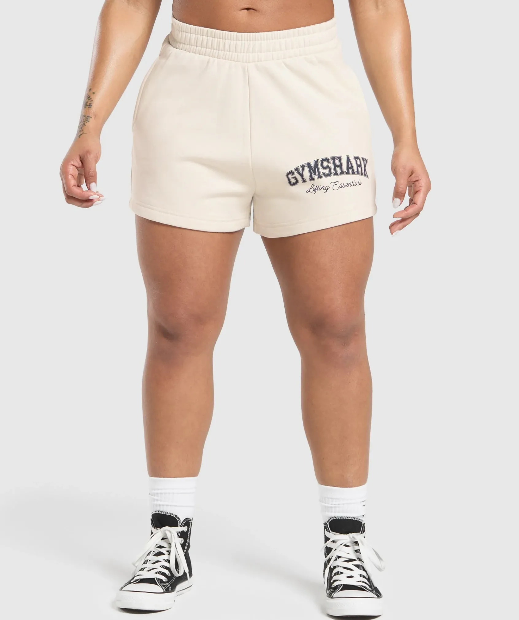 DAMES Gymshark Shorts*Lifting Essentials Graphic Brushed 4' Shorts