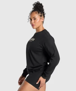 DAMES Gymshark T-shirts*Lifting Essentials Graphic Long Sleeve Top