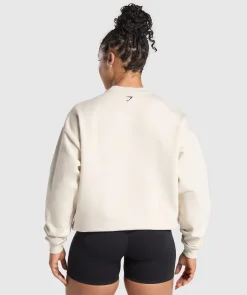 DAMES Gymshark Hoodies & Truien*Lifting Essentials Graphic Brushed Oversized Sweatshirt