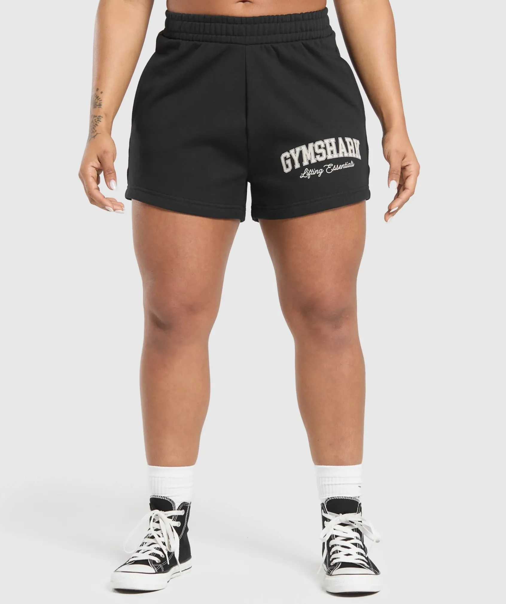 DAMES Gymshark Shorts*Lifting Essentials Graphic Brushed 4' Shorts