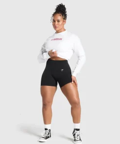 DAMES Gymshark T-shirts*Lifting Essentials Graphic Long Sleeve Top