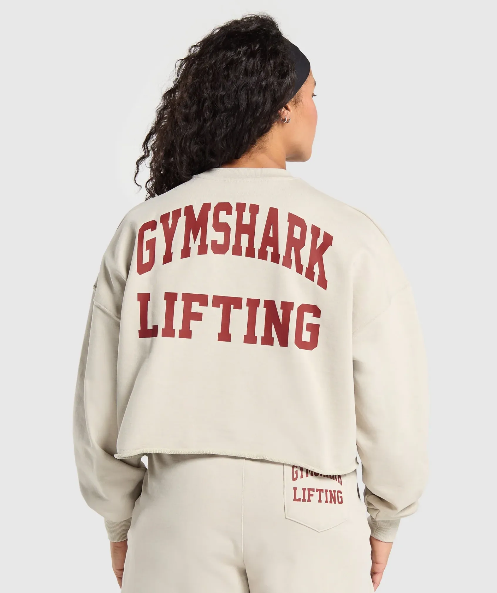 DAMES Gymshark Hoodies & Truien*Lifting Graphic Midi Sweatshirt