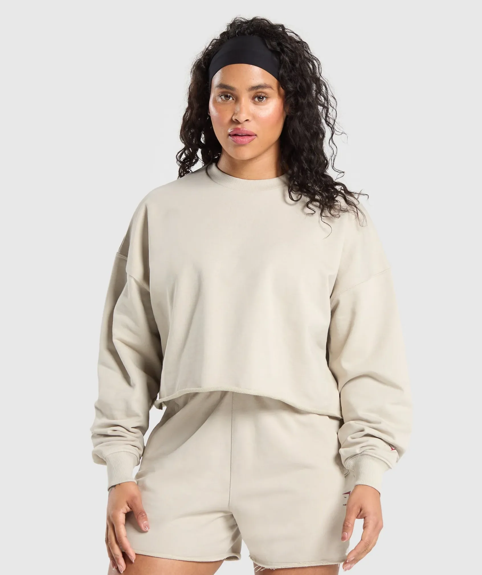 DAMES Gymshark Hoodies & Truien*Lifting Graphic Midi Sweatshirt