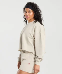 DAMES Gymshark Hoodies & Truien*Lifting Graphic Midi Sweatshirt