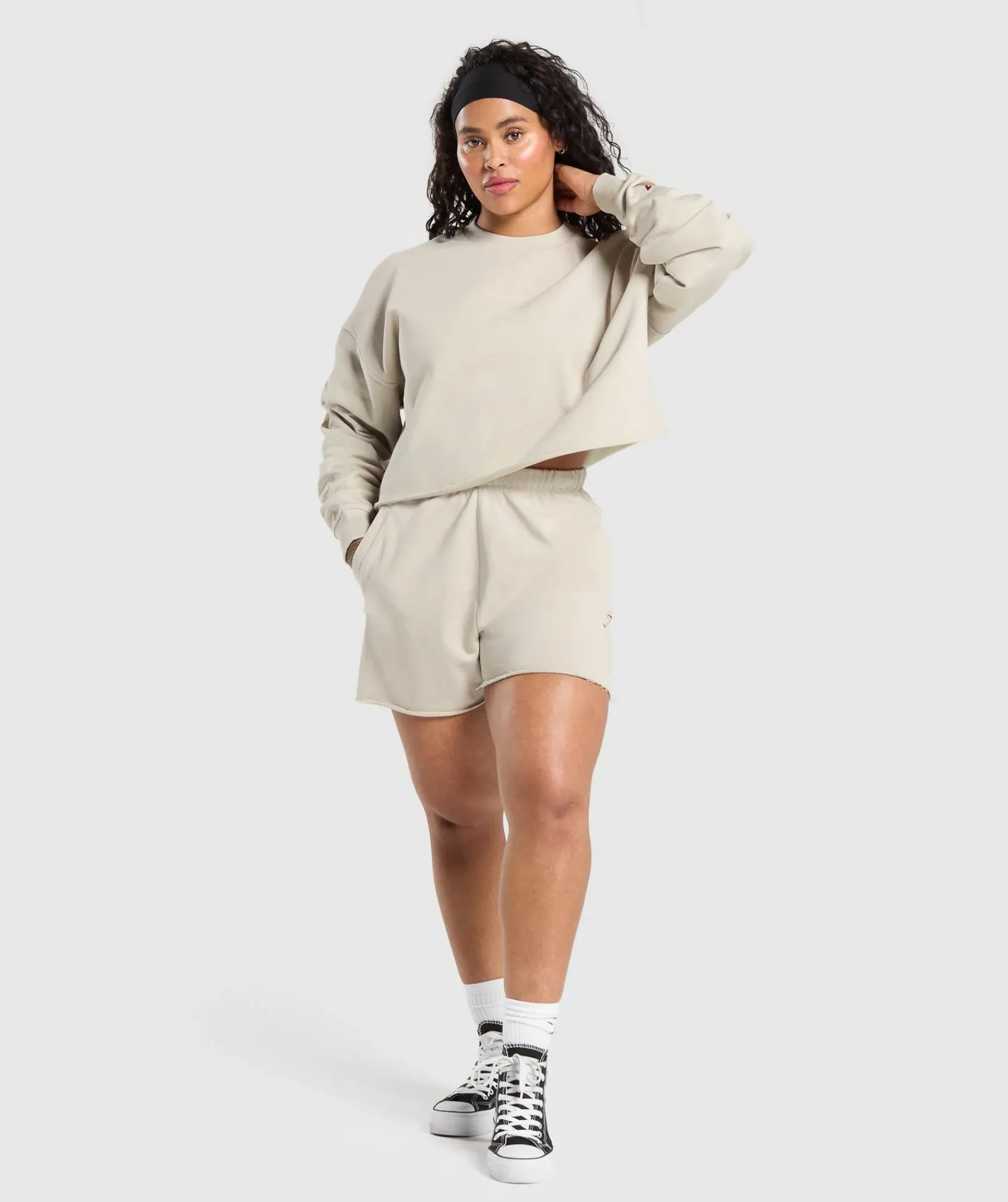 DAMES Gymshark Hoodies & Truien*Lifting Graphic Midi Sweatshirt