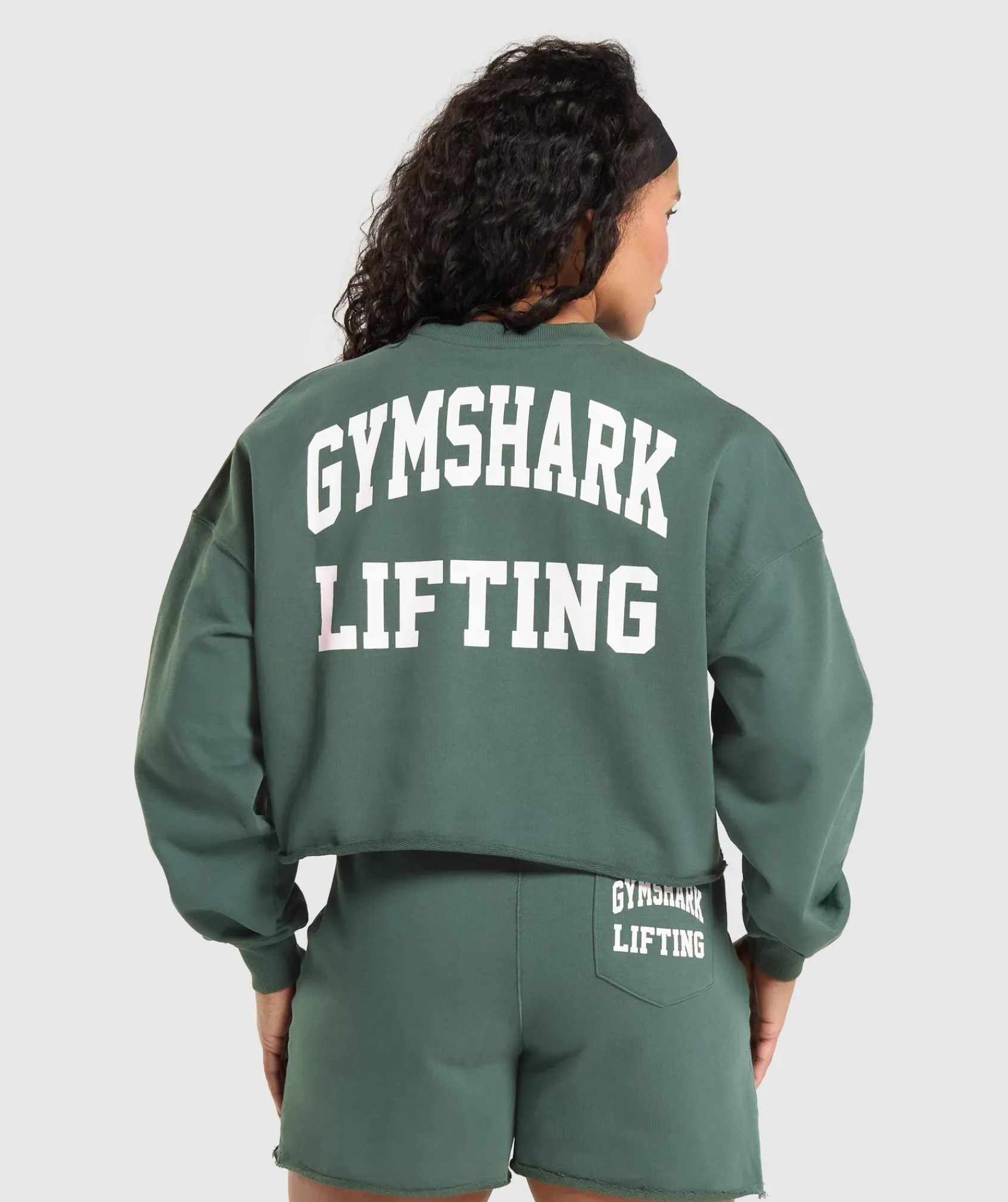 DAMES Gymshark Hoodies & Truien*Lifting Graphic Midi Sweatshirt
