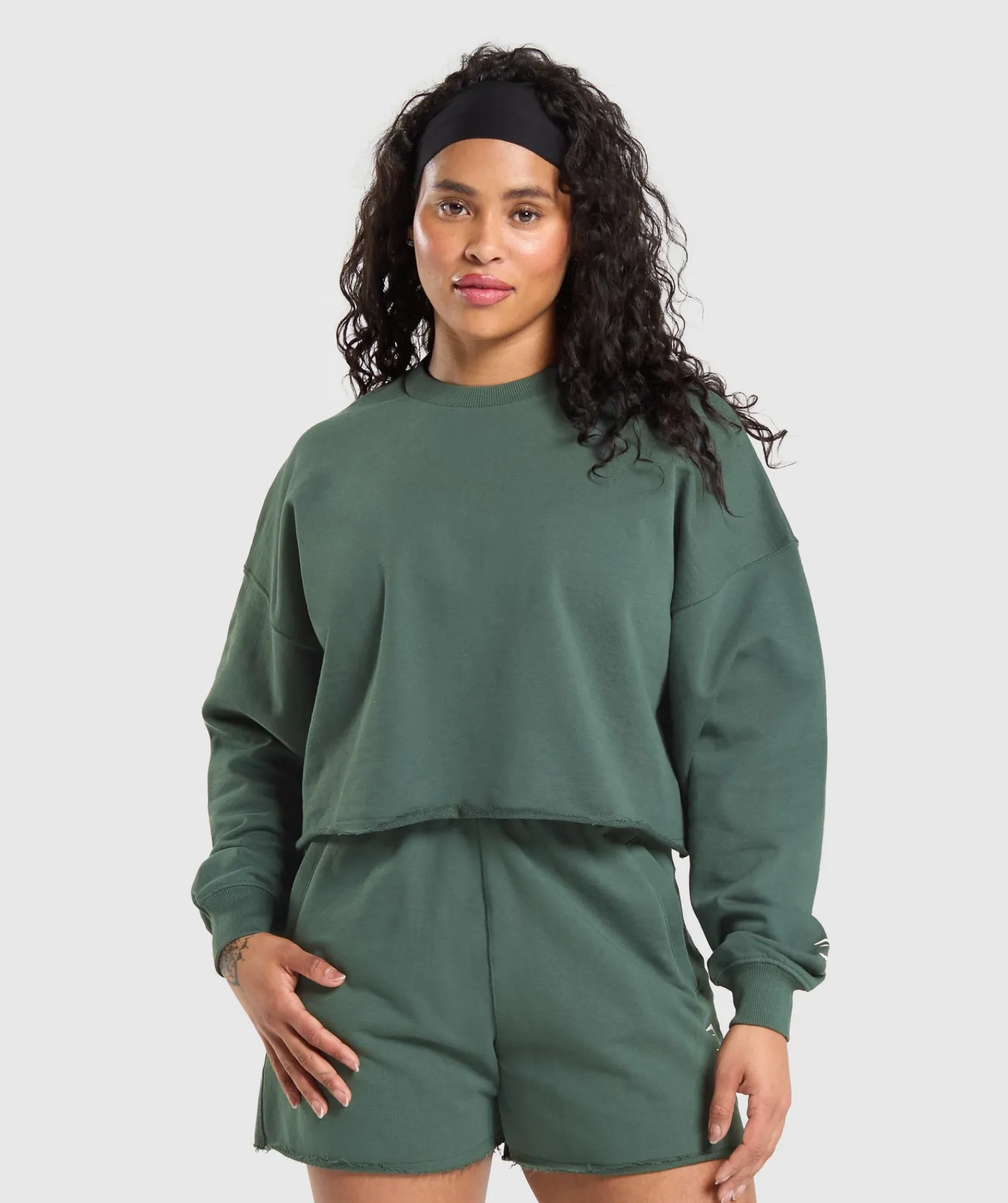 DAMES Gymshark Hoodies & Truien*Lifting Graphic Midi Sweatshirt
