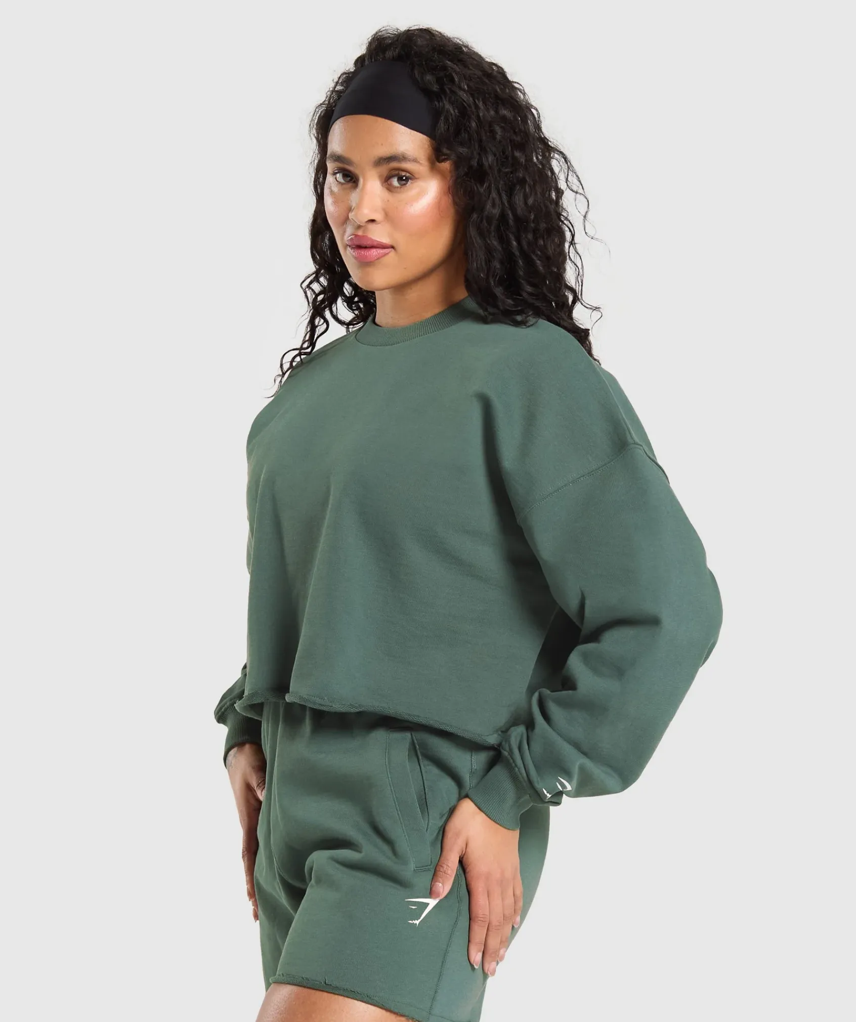 DAMES Gymshark Hoodies & Truien*Lifting Graphic Midi Sweatshirt