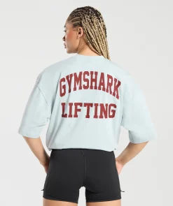 DAMES Gymshark T-shirts*Lifting Graphic Oversized Baggy T- Shirt