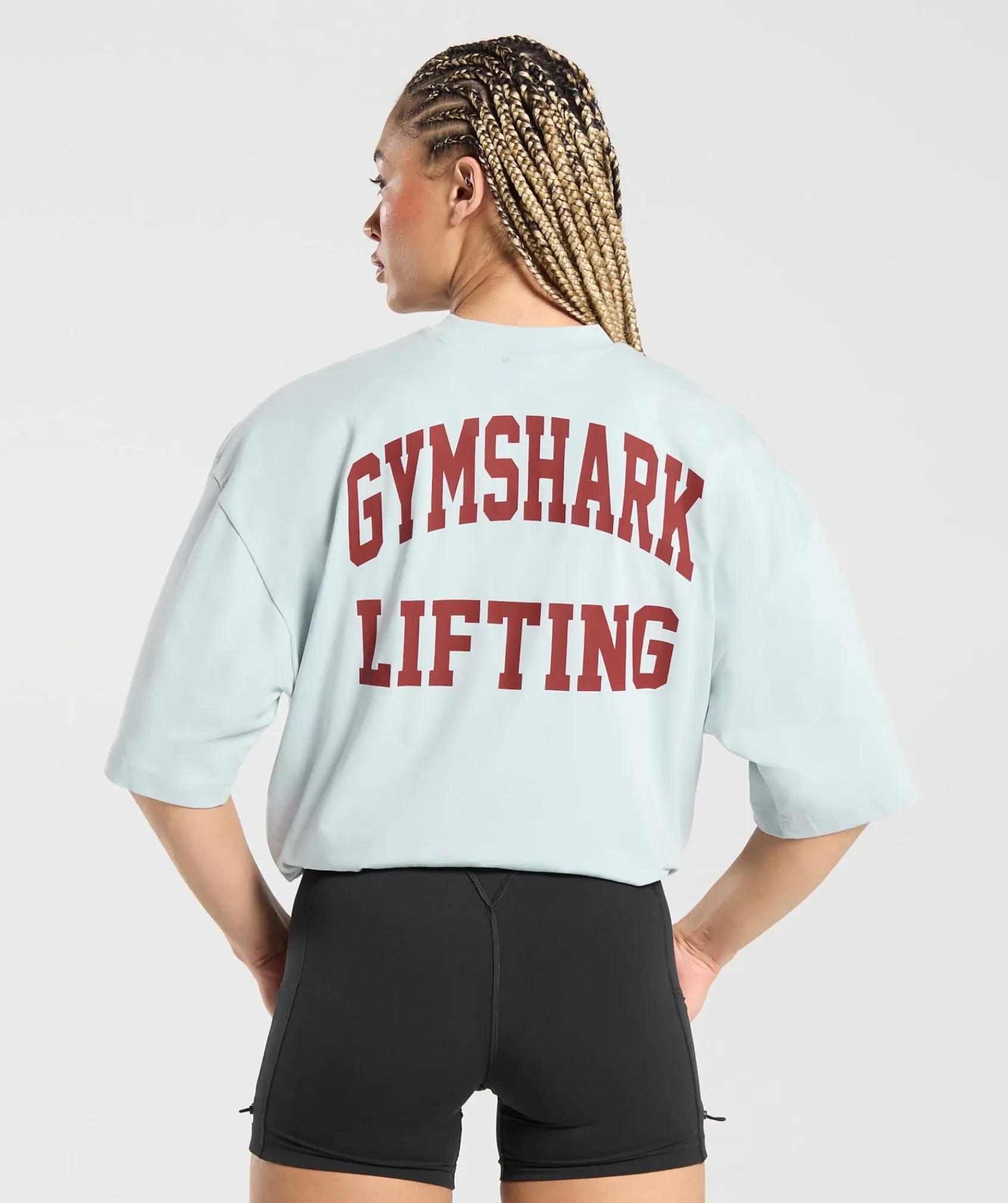 DAMES Gymshark T-shirts*Lifting Graphic Oversized Baggy T- Shirt