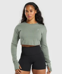 DAMES Gymshark Croptops|T-shirts*Lifting Long Sleeve Crop Top