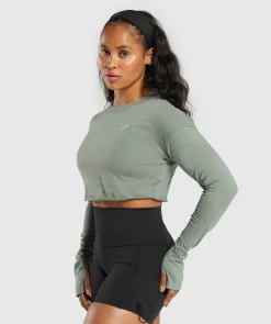 DAMES Gymshark Croptops|T-shirts*Lifting Long Sleeve Crop Top