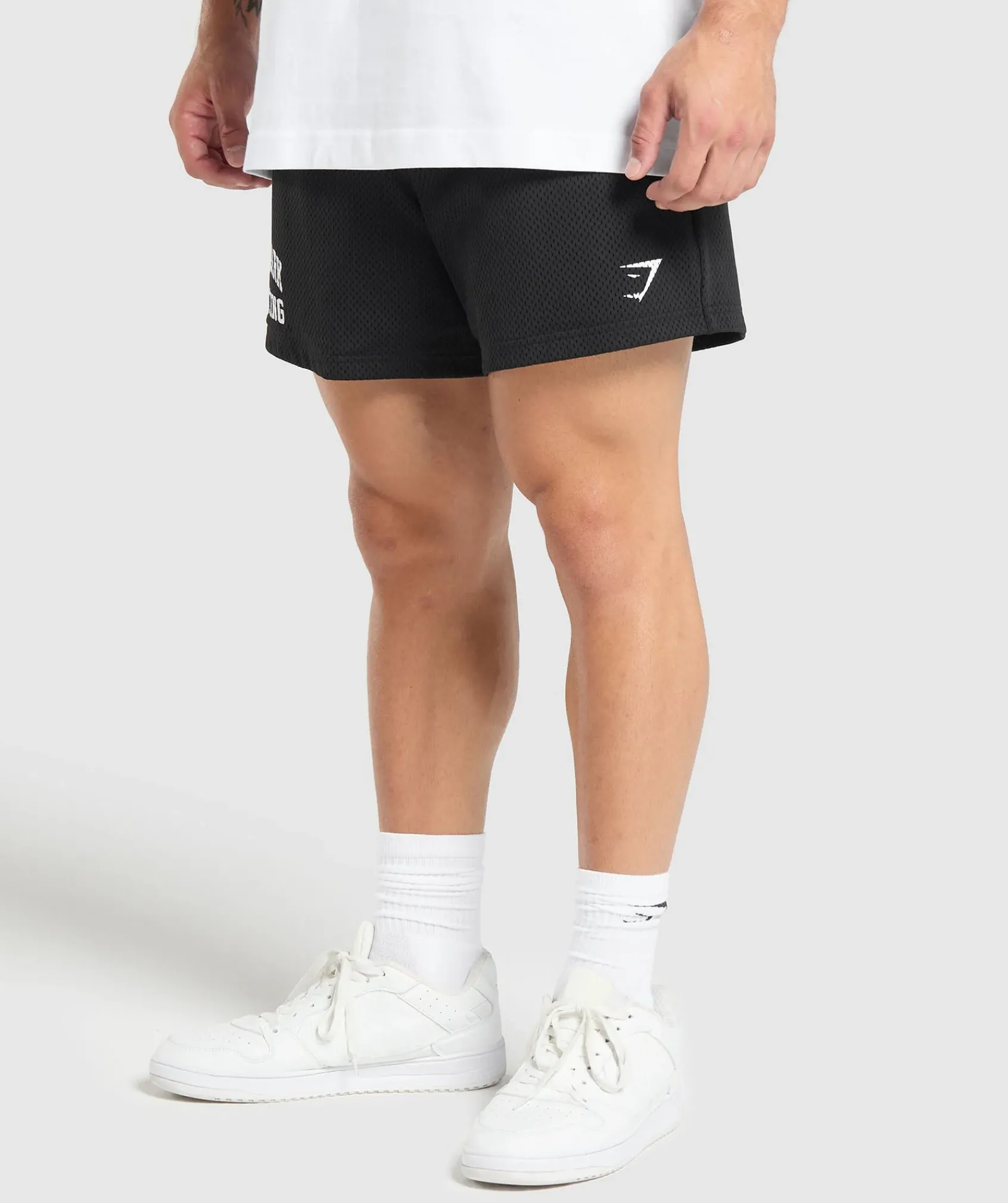 Heren Gymshark Shorts*Lifting Mesh 5" Shorts