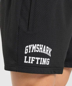 Heren Gymshark Shorts*Lifting Mesh 5" Shorts