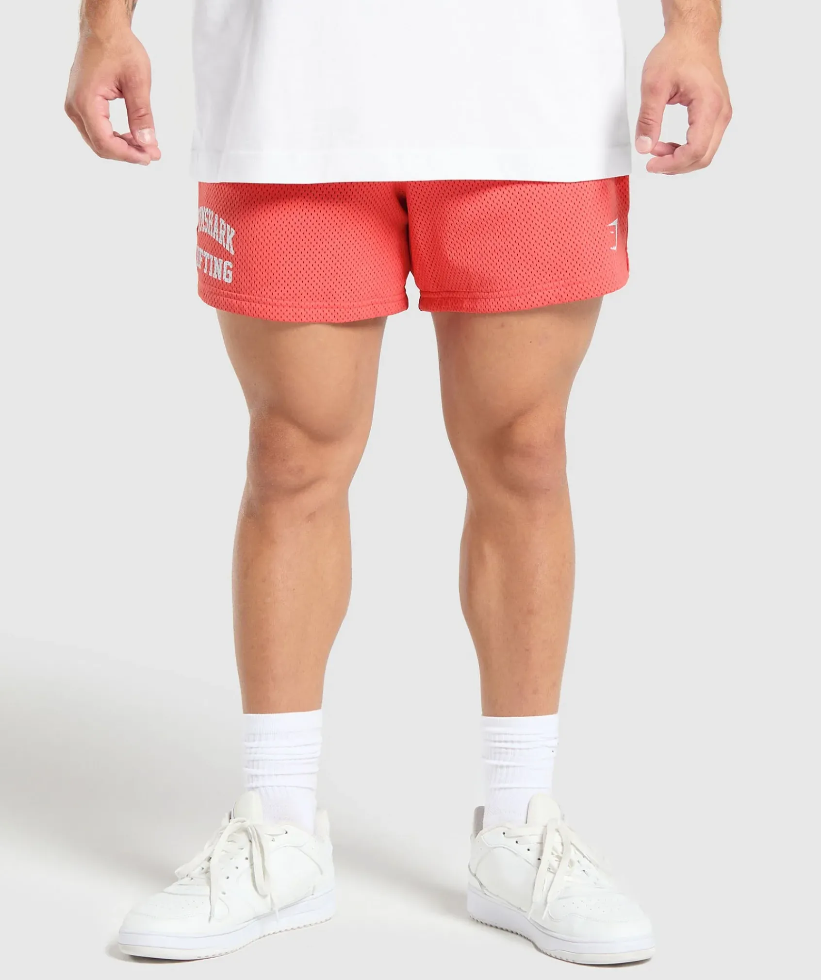 Heren Gymshark Shorts*Lifting Mesh 5" Shorts