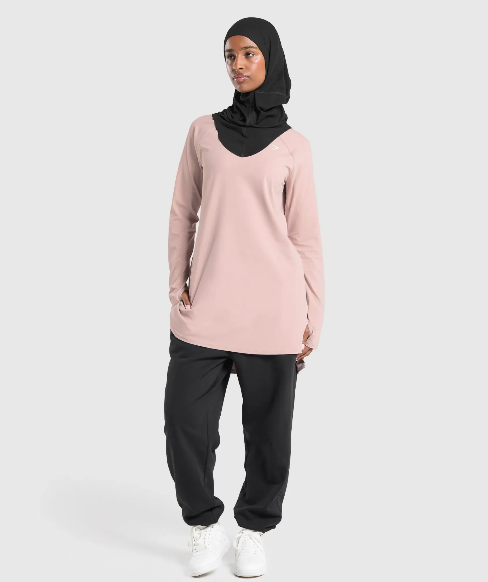 DAMES Gymshark Bedekkende Sportkleding|T-shirts*Long Line Long Sleeve Top