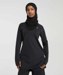 DAMES Gymshark Bedekkende Sportkleding|T-shirts*Long Line Long Sleeve Top