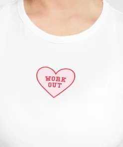 DAMES Gymshark Croptops|T-shirts*Love Hearts Crop Top