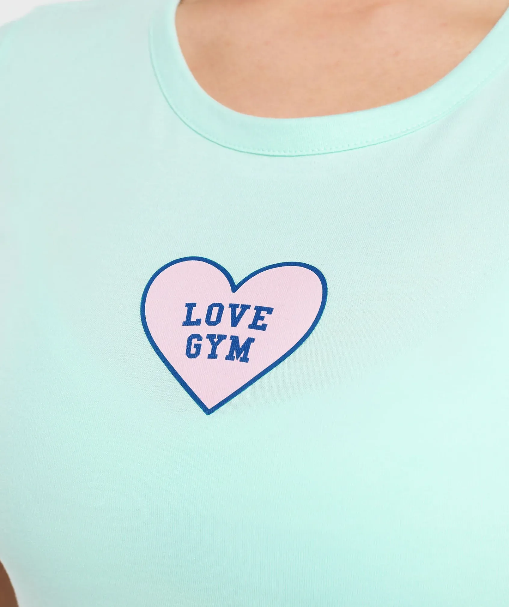 DAMES Gymshark Croptops|T-shirts*Love Hearts Crop Top