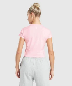 DAMES Gymshark Croptops|T-shirts*Love Hearts Crop Top