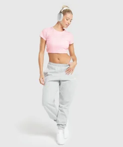 DAMES Gymshark Croptops|T-shirts*Love Hearts Crop Top