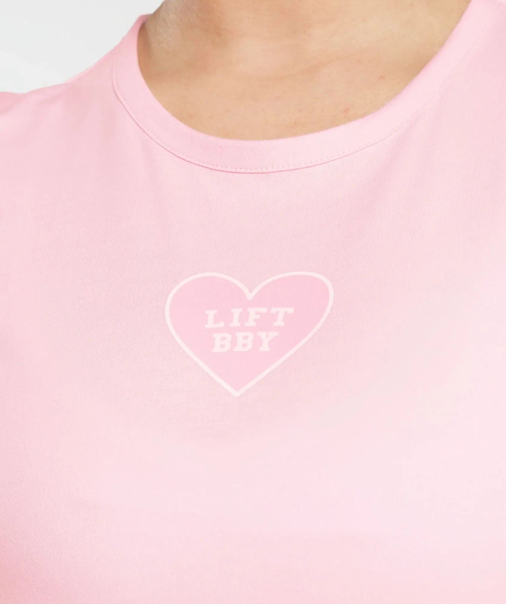 DAMES Gymshark Croptops|T-shirts*Love Hearts Crop Top