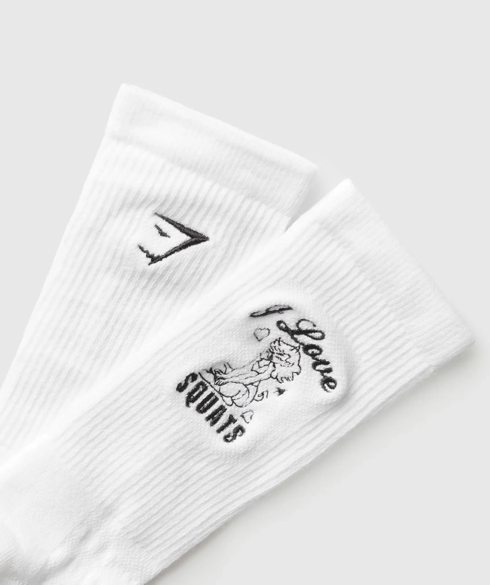 Gymshark Sokken Met Print|Sportsokken*Love Squats Graphic Crew Sock Single