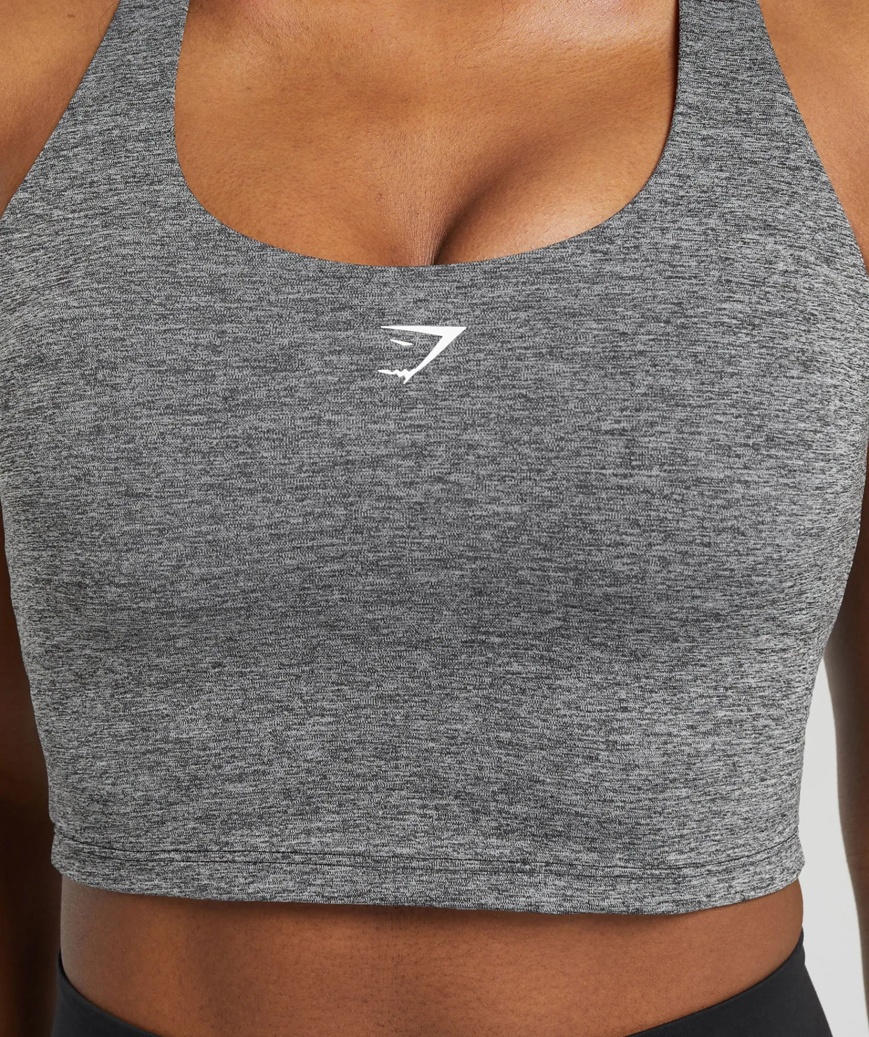 DAMES Gymshark Croptops|T-shirts*Marl Racer Crop Tank With Shelf