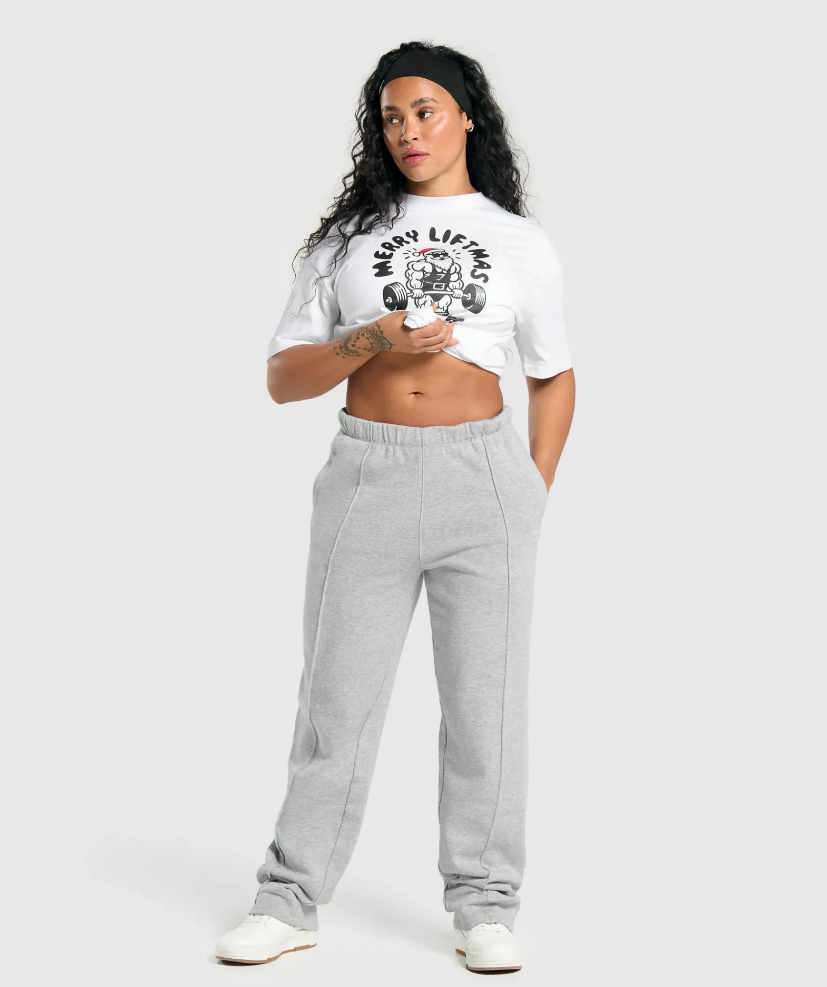 DAMES Gymshark T-shirts*Merry Liftmas Oversized T-Shirt