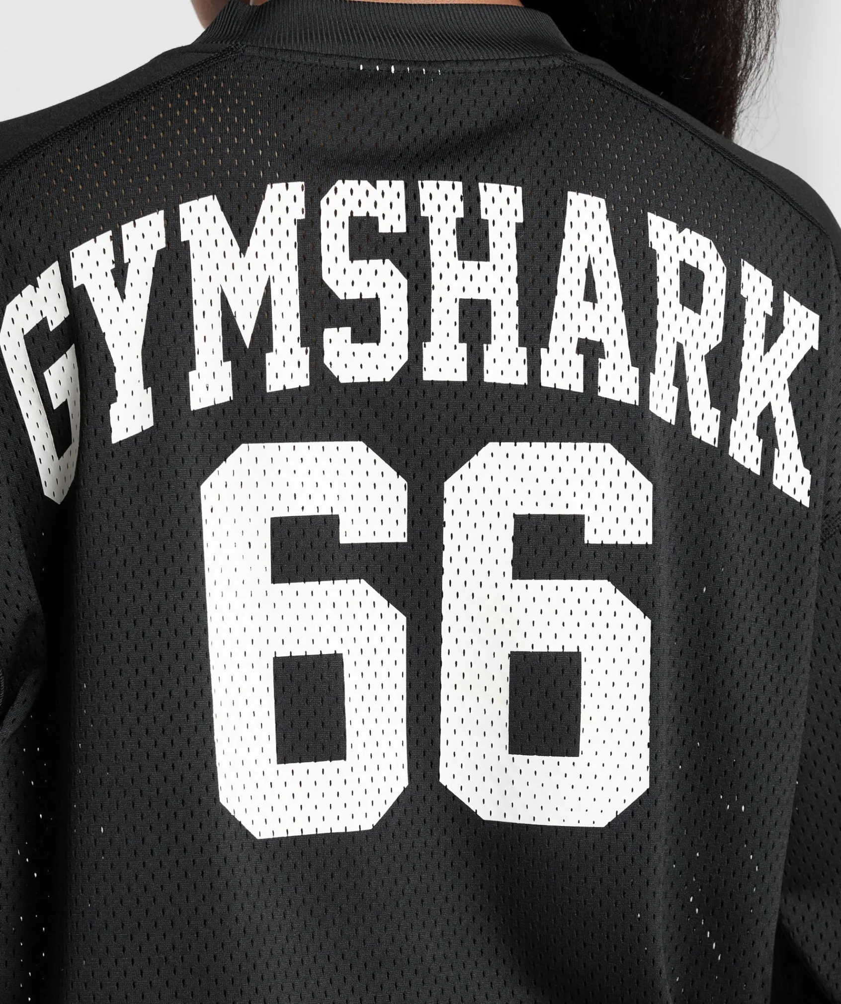 DAMES Gymshark T-shirts*Mesh Long Sleeve Varsity Top
